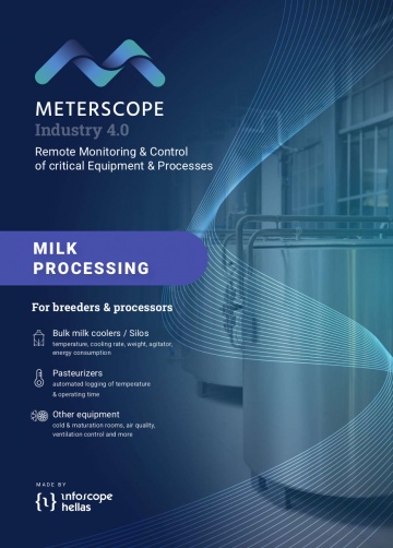 Milk Processing: Monitoring heating condition, pasteurization, operating time, humidity, setpoint, offset. Close supervision only during operation